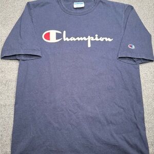 1970s Vintage Champion Navy Blue T-Shirt
